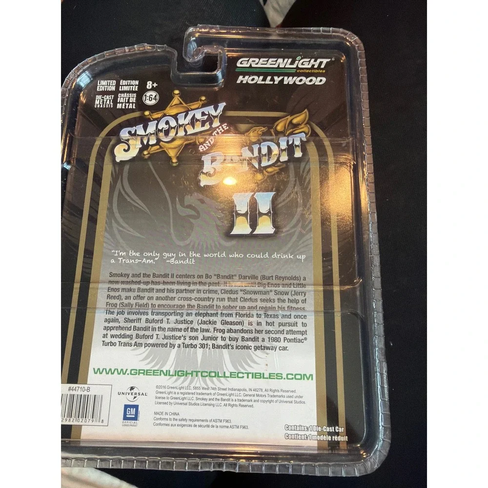 GreenLight Smokey and the Bandit II 1980 Pontiac T/A 1:64‎ Die-Cast Car 44710-B